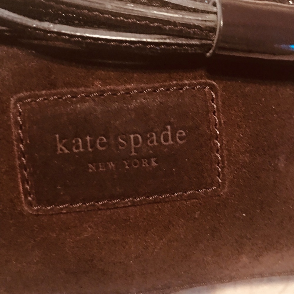 KATE SPADE CHOCOLATE SUEDE PURSE - Picture 5 of 8
